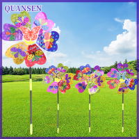 QUANSEN 1PC COLORFUL เลื่อมกังหันลมการ์ตูนสัตว์3D pinwheel Home Garden Decoration WIND SPINNER whirligig YARD Decor ของเล่นเด็กกลางแจ้ง