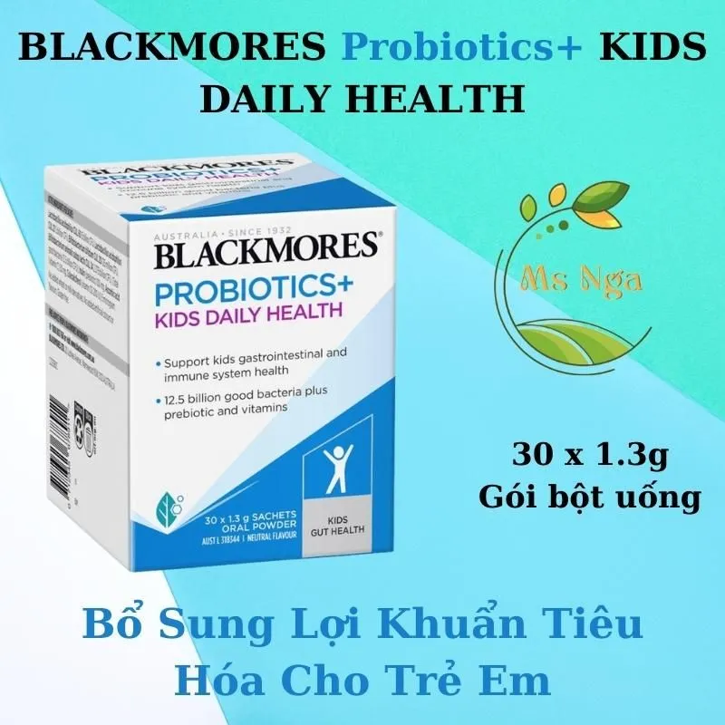 Bổ Sung Lợi Khuẩn Tiêu Hóa Cho Trẻ Em Blackmores Probiotics+ Kids Daily 30  x 1.3g Oral Powder Sachets | Lazada.vn