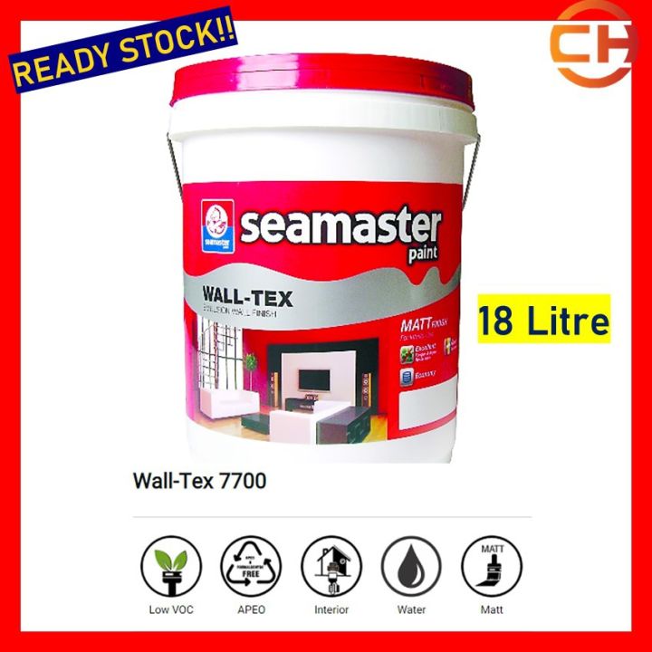 Seamaster Wall-Tex Emulsion Paint 7700 - For Interior Wall Surface (18 ...