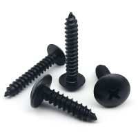 10/20/50pc M2.2 M2.9 M3.5 M3.9 M4.2 M4.8 Black 304 Stainless Steel Cross Phillips Large Round Truss Head Self Tapping Wood Screw Nails Screws  Fastene