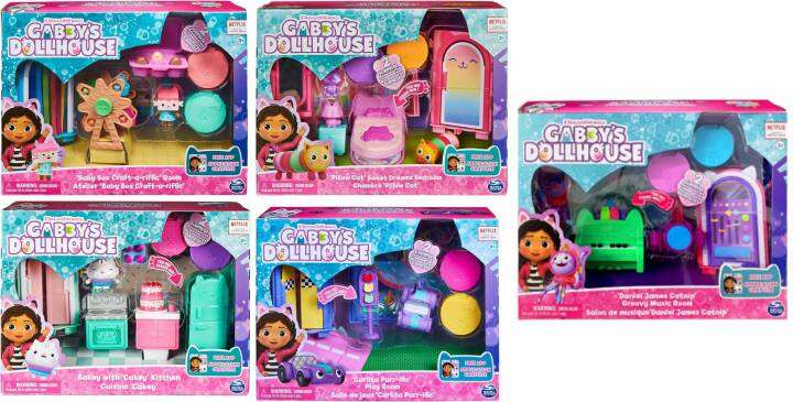 Gabby's Dollhouse: Bakey With Cakey Kitchen, Carlita Purr-ific Play 