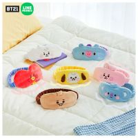 【Schuss่] Line Friends BT21 Cartoon Baby Series Plush Sleeping Eye Mask Kawaii Doll Travel Sunshade Plushie Sleep Shade Cover With Elastic