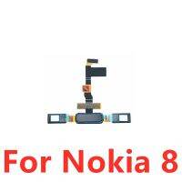 สำหรับ Nokia 5 6 8เมนูปุ่มหน้าแรกกุญแจหลังริบบิ้นเซ็นเซอร์สัมผัส ID ลายนิ้วมืออะไหล่สายเคเบิลเฟล็กซ์อะไหล่สำรอง LPX3765