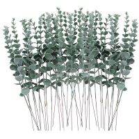 36Pcs Eucalyptus Stems Decor Artificial Eucalyptus Leaves Faux Branches for Wedding Centerpiece Flower Floral Home Decor