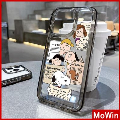 Mowin - เข้ากันได้สำหรับ เคสไอโฟน เคสไอโฟน11 เคสโทรศัพท์ 14 pro max เคส iPhone อะคริลิคคุณภาพสูงเคสแข็งโลหะปุ่มป้องกันกล้องกันกระแทกการ์ตูน