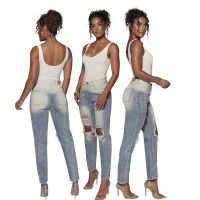 women jeans ripped jeans for women ripped jeans for women slim trousers mid-waist frayed and thin new pencil pants jeans woman