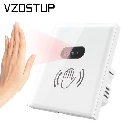 【DT】hot！ 110V 220V 10A Wall Hand Sweep Sensor Glass Panel without US Infrared Lights
