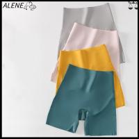 ALENE กางเกงขาสั้นกระโปรงทนการเสียดสีของผู้หญิงกางเกงนักมวยไหมน้ำแข็งกางเกงชั้นในไร้ขอบปลอดภัยสำหรับกางเกงเอวสูง