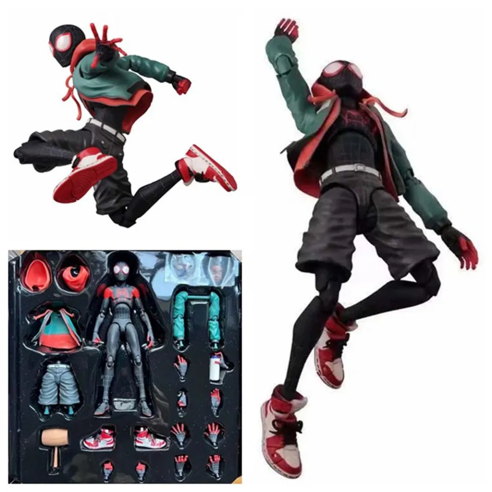 Spider-Man: Across The Spider-Verse Miles Morales Action Figure Toy Gift  13CM