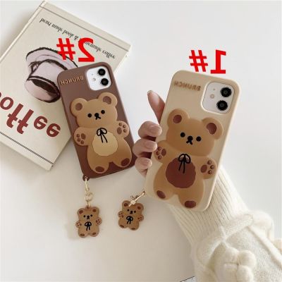 COD DSFDGFNN Apple iPhone Case 13 12 Pro Max 12 Pro 12 12 Mini 11 Pro Max 11 Pro 11 XS Max XR XS X 8 Plus 8 7 Plus 7 รูปแบบหมี Bow Soft Case เคสซิลิโคน