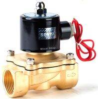 SENYA 220V AC โซลินอยด์วาล์วสำหรับน้ำ อากาศ และน้ำมัน Electric Solenoid Valve for Water แบบปกติปิด (NC) ขนาด 1½" (2W400-40)