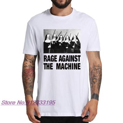 EU Size 100 Cotton T Shirt Rage Against The Machine Nuns with s Rap-Metal Band TShirts Breathable Fitness Crew Neck Tops