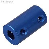 2pcs 6.35 x 6.35mm Blue Aluminum Alloy Shaft Motor Rigid Solid Coupling Coupler