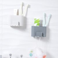 Bathroom Holder Case Wall-mounted Toothbrush Toothpaste Brush Electric Toothbrush Holder Organizer Stand Things For The Bathroom