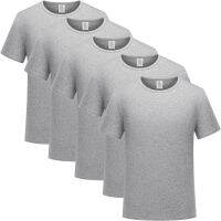 Vagarytees 5Pcs MenS Fashion Classic Solid Color Plus Size Streetwear T-Shirt Classic Simple Design Unisex Oversized Clothing
