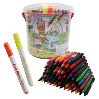 คิดอาร์ท สีเทียนจัมโบ้ 88แท่ง (24สี)/กระปุก สีเทียนแท่งใหญ่ ไม่แตกหักง่าย จับถนัดมือ Kidart  88 Jumbo Crayons (24Color) / Pc.