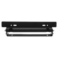 Universal Adjustable Car Number License Plate Frame Bracket Holder Carbon Fiber Auto Front Mount Bumper Brackets