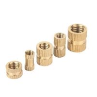 M1.4 1.6 2 8 Brass Pure Copper Metric Thread Injection Molding Knurl Insert Nut Nutsert Embedded Nut