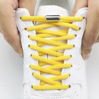 Stretch Semicircle Shoelaces Round Sneakers Shoelace Tie Free Shoe Laces Lazy Laces Metal Lock Shoe Strings For Adult And Kids