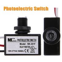 NK-301F Light Control Switch Photocell Dusk toDawn Button Photo Control Eye Switch Controller AC80~277V Power Points  Switches Savers