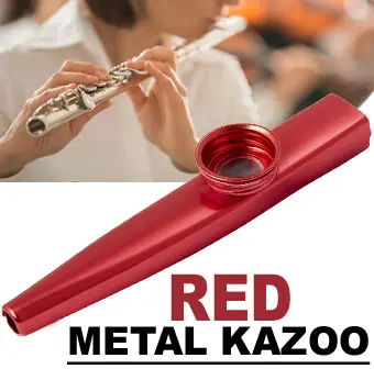 Metal Kazoo Lightweight Portable For Beginner Flute Instrument