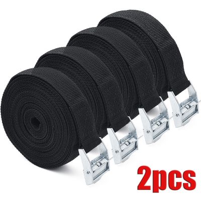 【YF】 Correia Fixa para Bagagem do carro Corda de Tensão Elástica Tronco Mercadorias Cordas Encadernação Forte Cam Buckle Tie Straps 2Pcs 5m 3m