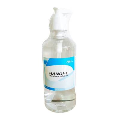ขายถูก 1 ขวด แฮนด์ดีซี HANDI-C แอลกอฮอล์ แฮนด์รับโซลูชัน ไม่ต้องใช้น้ำ HANDI-C Hand rub solution ขนาด 450มล.