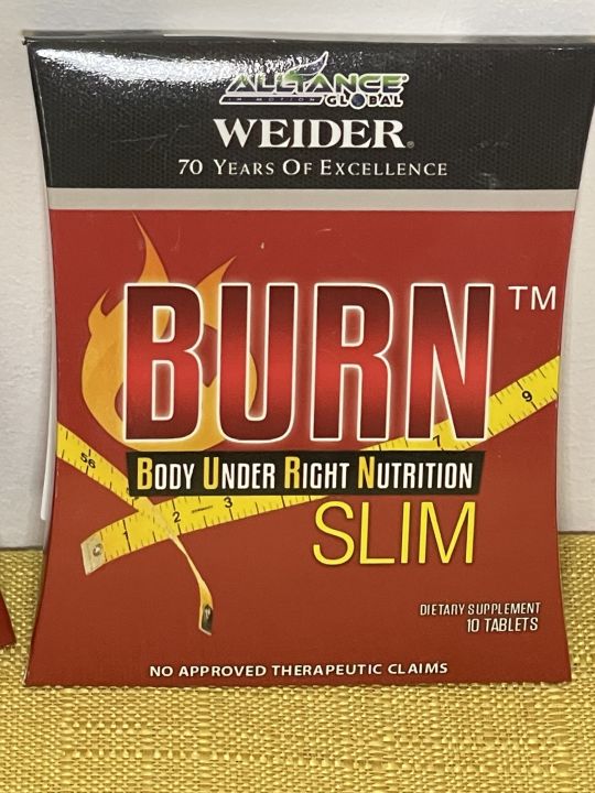 BURN SLIM Body Under Right Nutrition (10 tabs per pack) Lazada PH