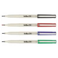 Electro48 Artline ปากกาหัวเข็ม 0.6 มม. ชุด 4 ด้าม สีดำ, น้ำเงิน, แดง, เขียว  หัวแข็งแรง คมชัด