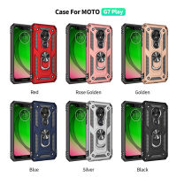 MotoroIa Moto เคส G7เล่นขาตั้งกันกระแทกเกราะเคสโทรศัพท์แข็ง Moto G7Play ฝาหลัง