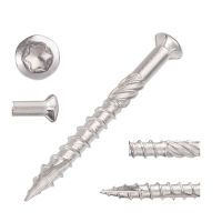 Torx Slot Knurled Type Stainless Steel Wood Deck Screws สกรูซุปเปอร์ดรายวอลล์ สกรูยิงฝ้าและผนัง สกรูหัวคมเจาะเร็วไม่โยกคลอน ใช้งานง่าย เกลียวล็อคแผ่นแน่น แพ