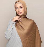 【YF】 Hijabs medina silk Solider Color Shawls Headband Scarves/Scarf Pleated Crinkled Satin Wrap 46 COLOR For Choose