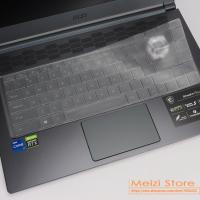 สำหรับ MSI Stealth 15M Series 15.6 "MSI GS66 GE66 WS66, 14" MSI Prestige 14 EVO TPU แป้นพิมพ์ปกคลุม Protector ผิว-ccry73413