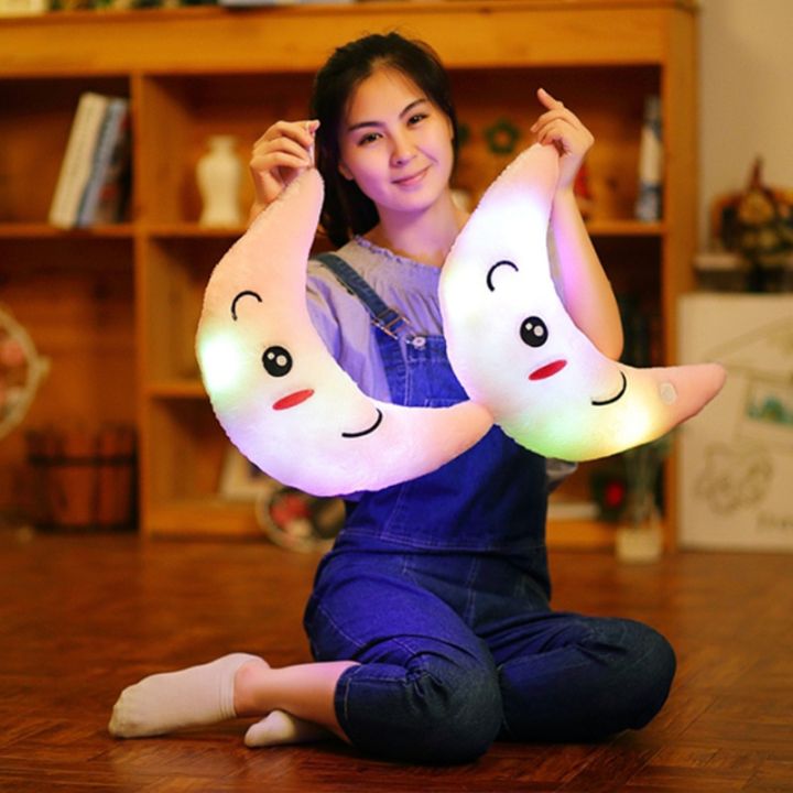 35cm-glowing-luminous-moon-pillow-stuffed-animals-cushion-dolls-plush-lighting-kawaii-appease-baby-toys-for-children-kids