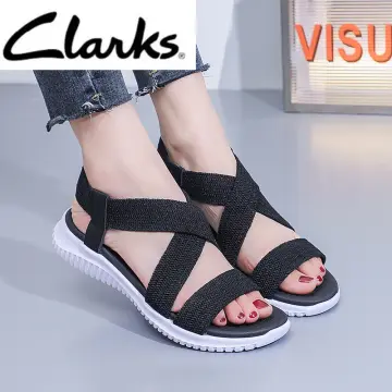 Clarks Unstructured Sandals Womens 11 M Elayne Ease Slip On Buckle Slide  Black | eBay