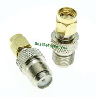 F Type Female Jack To SMA Connector Male Plug Coax Coaxial Connector RF Adapter Electrical Connectors