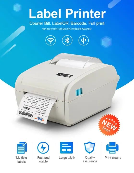 zj-9210 zijiang USB + Bluetooth waybill thermal printer | Lazada PH