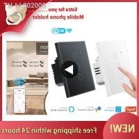 ✴ Tuya Wifi Smart Light Switch EU Glass Screen Touch Panel Voice Control Wireless Wall Switches With Alexa Google Home 1/2/3/4 Gan