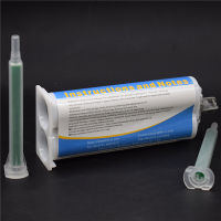 5pc 50ml Epoxy Resin Glue Adhesive Two Component 1:1 Strong Adhesives Transparent AB Glues with 10pcs Static Mixing Nozzles Set