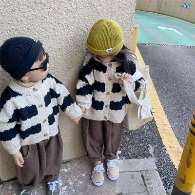 Fall Spring Baby Girls Boy Sweater Fashion Knitted Cardigan Coat Brother and sister Jacket kid Coat Baby Girl Cardigan Sweaters
