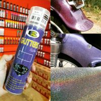 SAP สีสเปรย์ สเปรย์ เคลือบเงา แบบมีกากเพชร Glitters สเปรย์กากเพชร สีพ่น spray paint