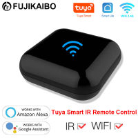 Tuya WiFi IR การควบคุมระยะไกลสำหรับเครื่องปรับอากาศทีวีดีวีดีพัดลมสมาร์ทอัจฉริยะอินฟราเรดสากลระยะไกลสนับสนุน Alexa