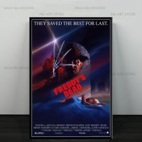 NewA Nightmare On Elm Street Freddy คลาสสิกสยองขวัญภาพยนตร์ภาพวาดศิลปะผ้าใบผ้าใบโปสเตอร์ Wall Home Decor Liyanhong2