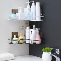 Bathroom Shelves Kitchen Corner Shelf Wall Mounted Nail Free Shower Shelf Shower Gel Storage Rack Toilet Bathroom Accessories