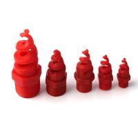 1pc Plastic Spiral Nozzle 1/4 3/8 1/2 3/4 1inch Male Thread Red Atomization Sprinkler Heads for Home Garden Irrigation Nozzle Watering Systems  Garden