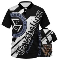 Tau Gamma Phi Triskelion 54 Anniversary Frat Shirt Polo Shirt Full Sublimation 15