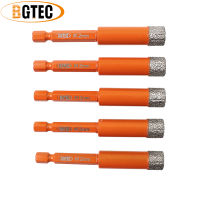 BGTEC 5Pcs 12Mm Hex Shank Quick-Fit เจาะ Bits สูญญากาศ zed Diamond เจาะ Bits สำหรับ Ceramie กระเบื้องหินแกรนิตแห้ง Hole Saw