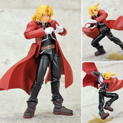 Figma ฟิกม่า Figure Action จากการ์ตูนเรื่อง Fullmetal Alchemist แขนกลคนแปรธาตุ Edward Elric เอ็ดเวิร์ด เอลริค Ver แอ็คชั่น ฟิกเกอร์ Anime อนิเมะ การ์ตูน มังงะ ของขวัญ Gift จากการ์ตูนดังญี่ปุ่น สามารถขยับได้ Doll ตุ๊กตา manga Model โมเดล