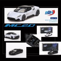 R Tersebedia 1:64 MC20 Bianco Audace Nero Enigma Paduan Diorama โมเดล Mobil Koleksi Miniatur Mainan Cars