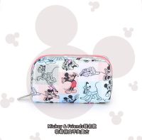 LeSportsac Lishibao 2021ฤดูใบไม้ผลิกระเป๋าเครื่องสำอางใหม่เรียบง่ายและใช้งานได้จริงกระเป๋าคลัทช์พิมพ์ลายขนาดกะทัดรัด6511